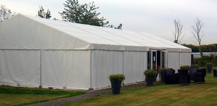 Front view of the Battlesbridge Marquee