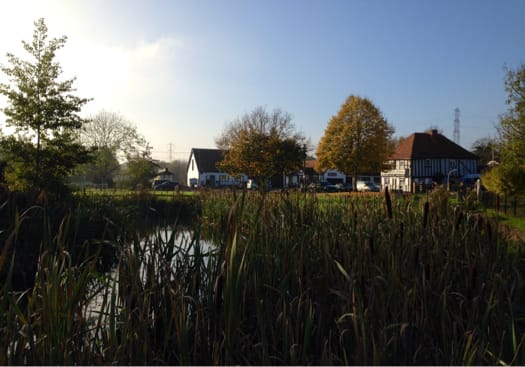 The village green at Battlesbridge