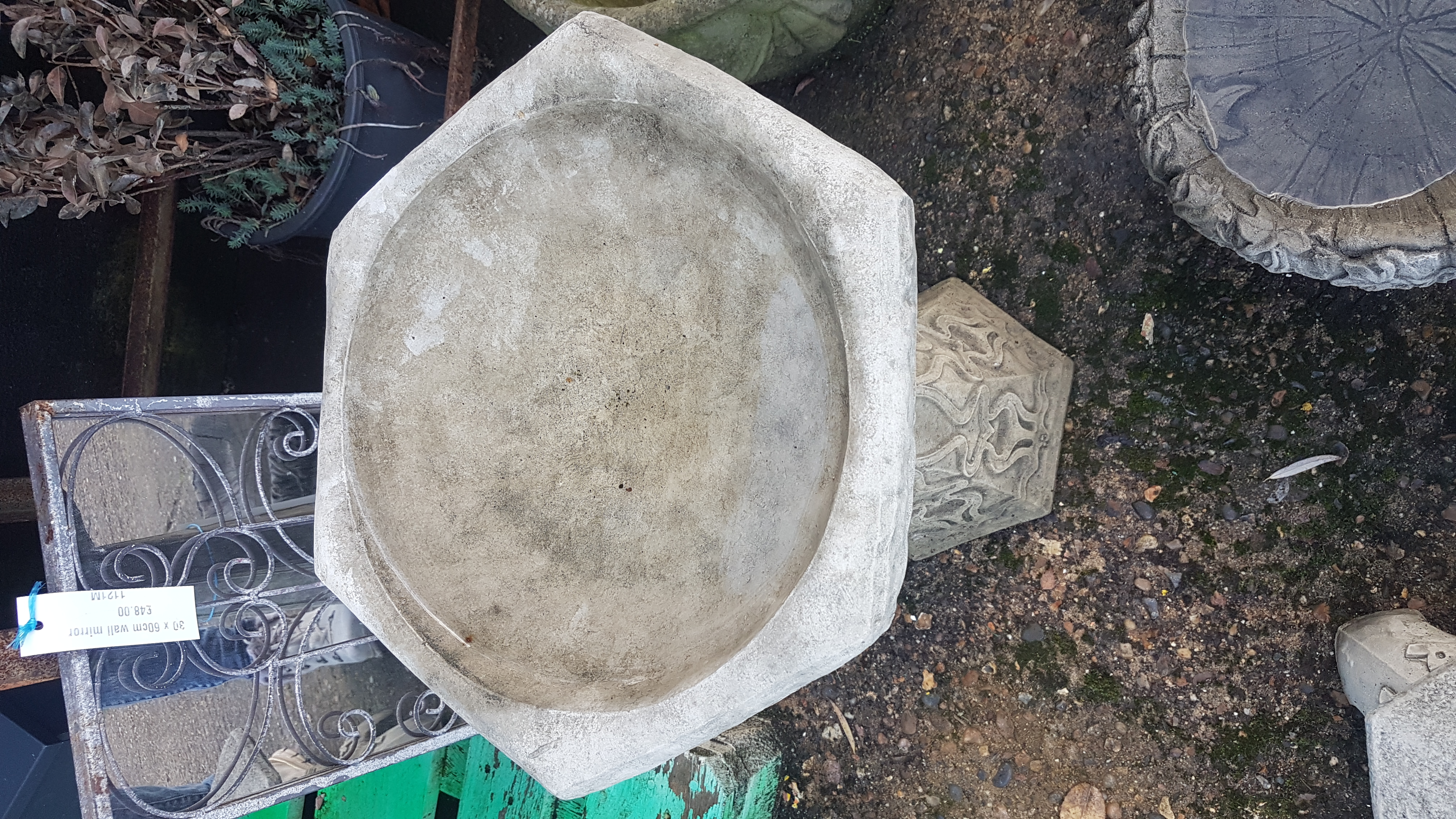 Art Deco Birdbath