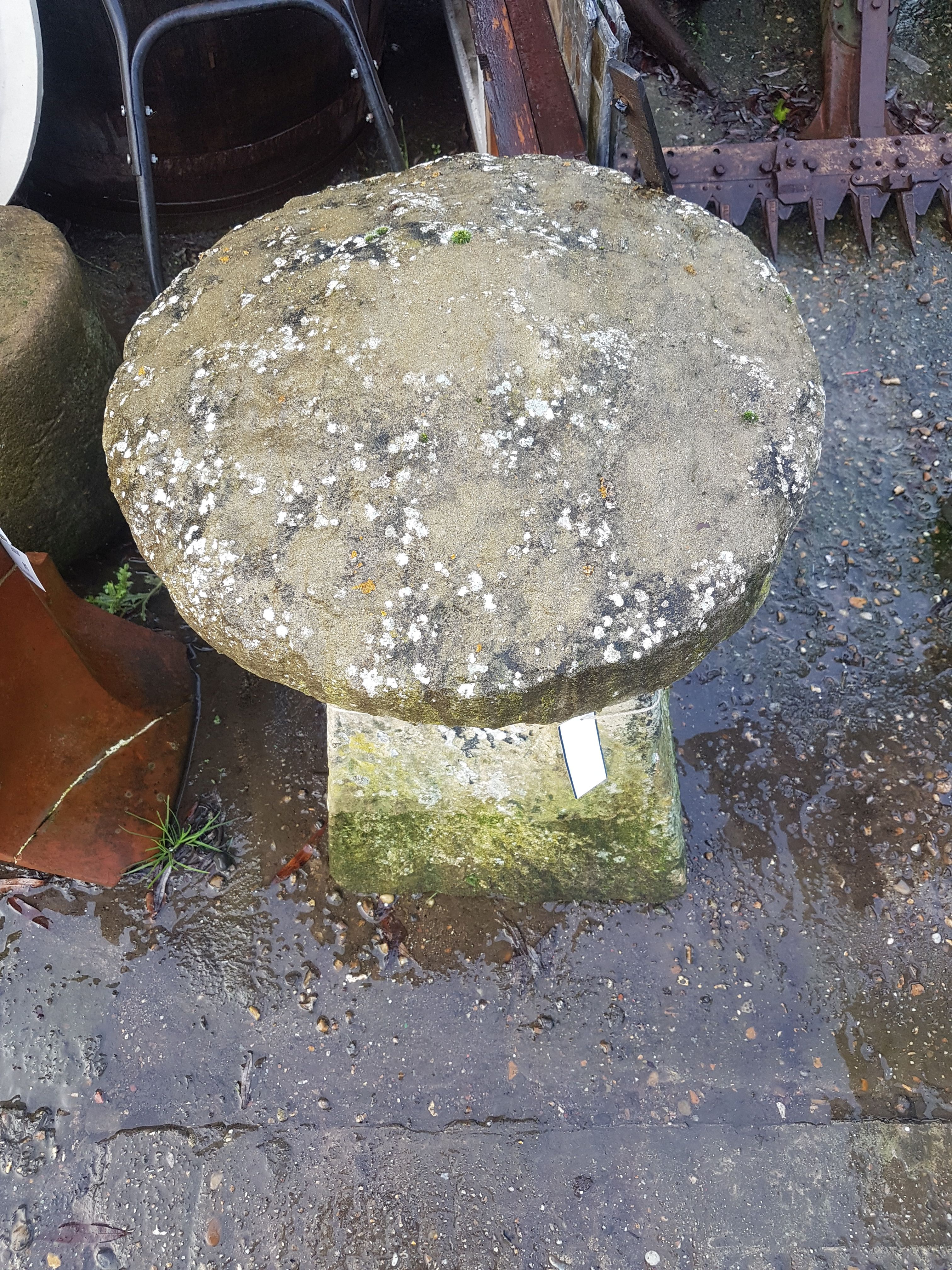 Large Antique Staddle Stone