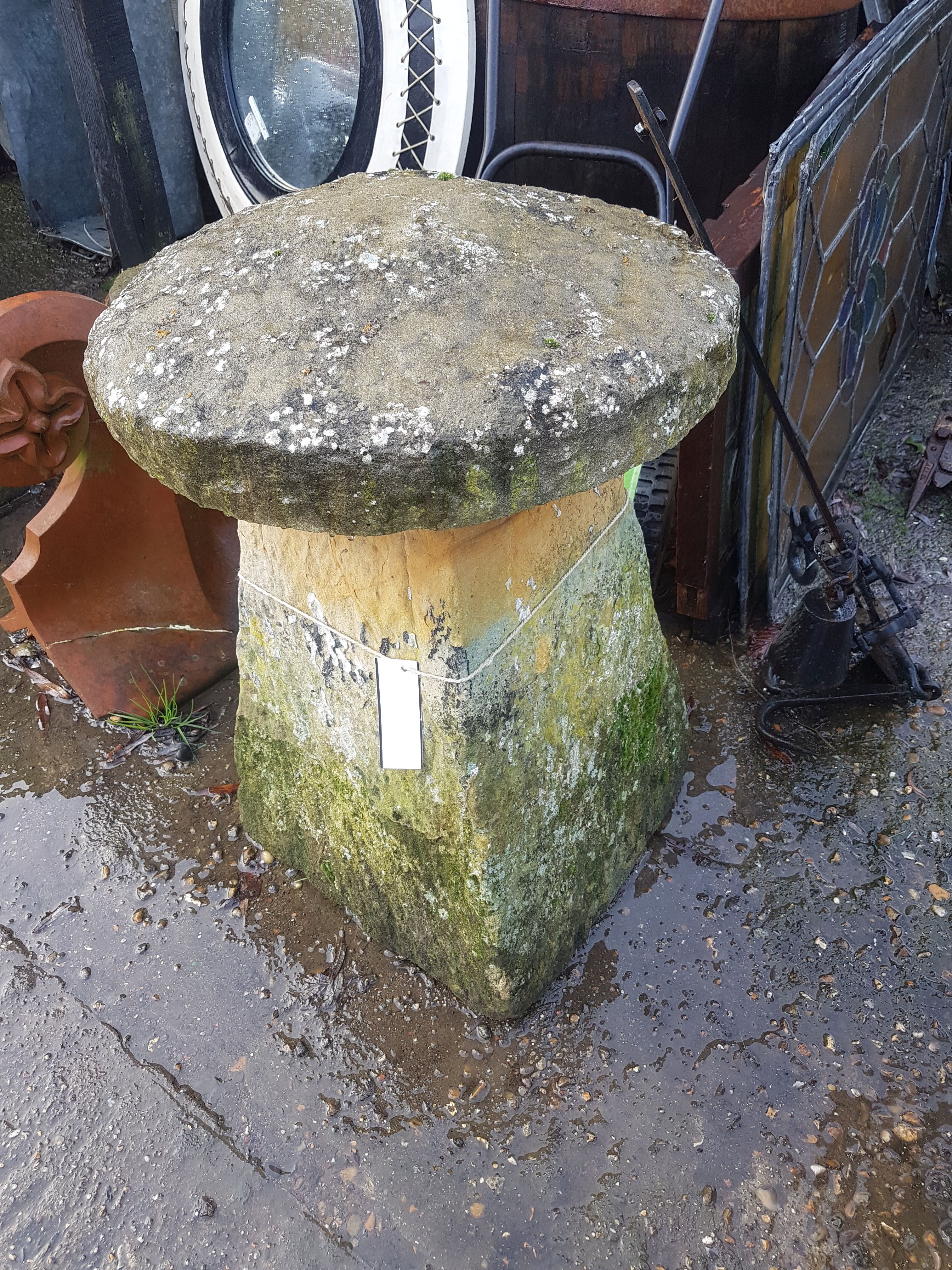 Large Antique Staddle Stone