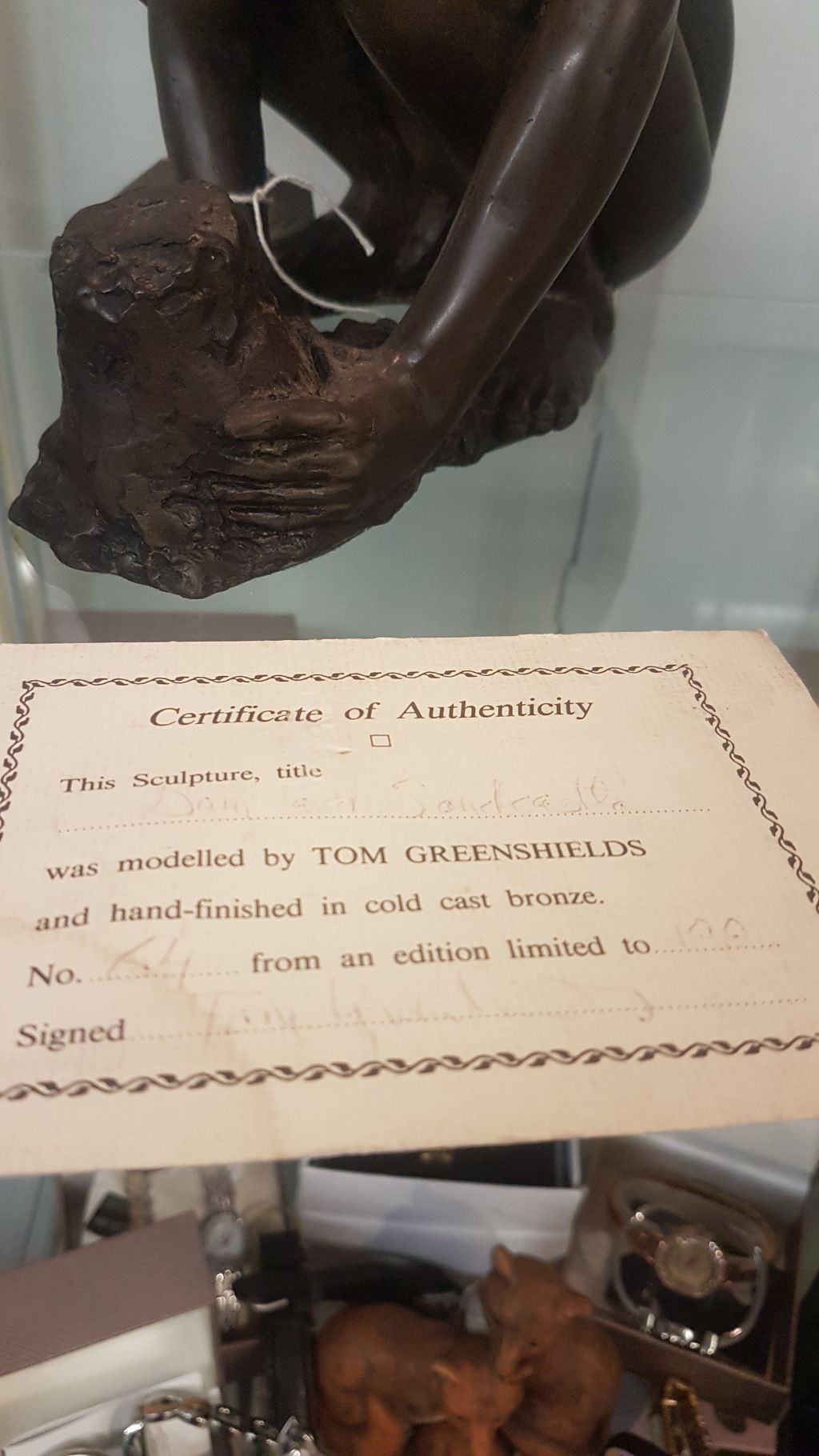 Tom Greenshields "Sam & Sandcastle" Bronze