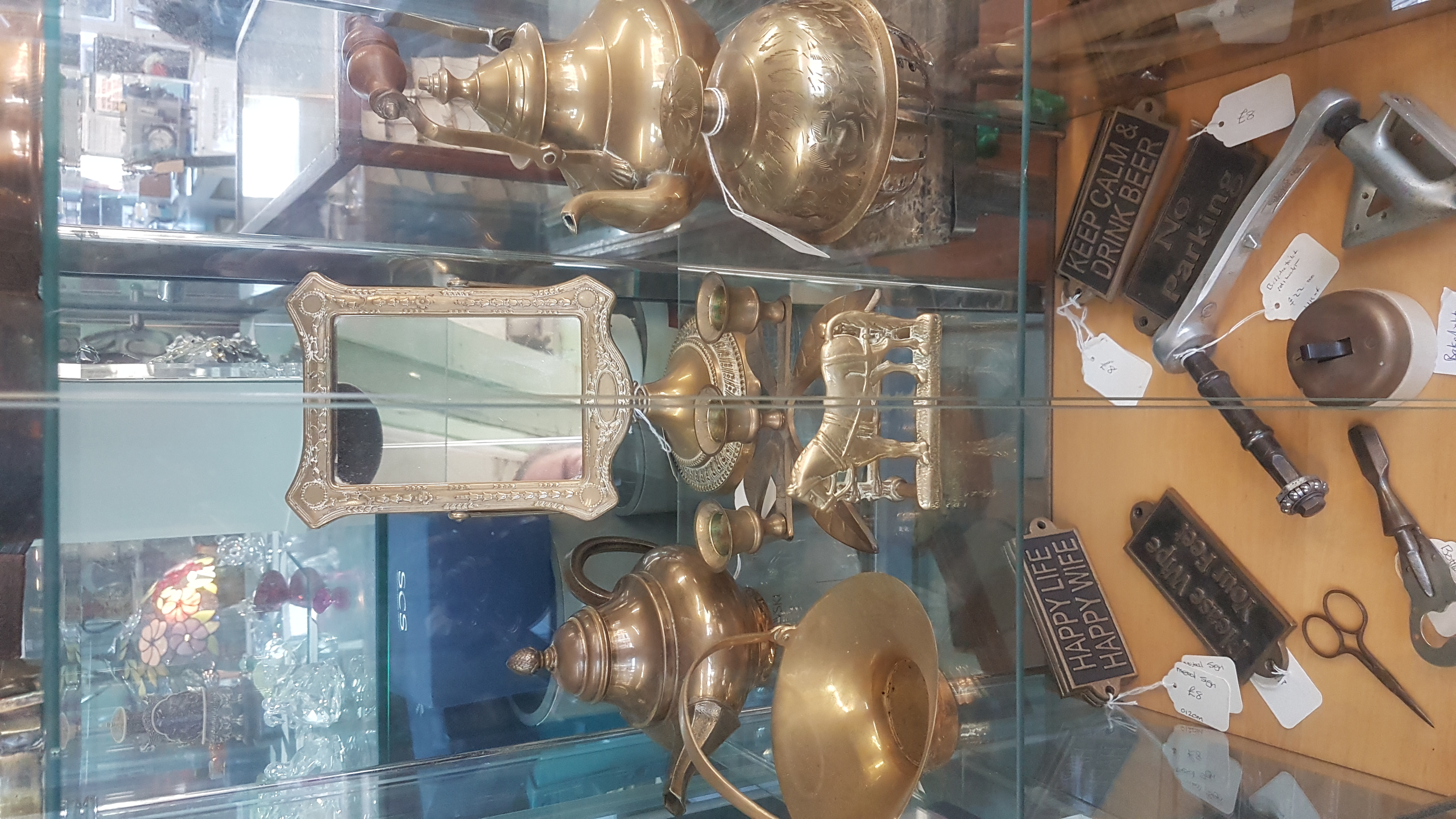 Selection of Brassware