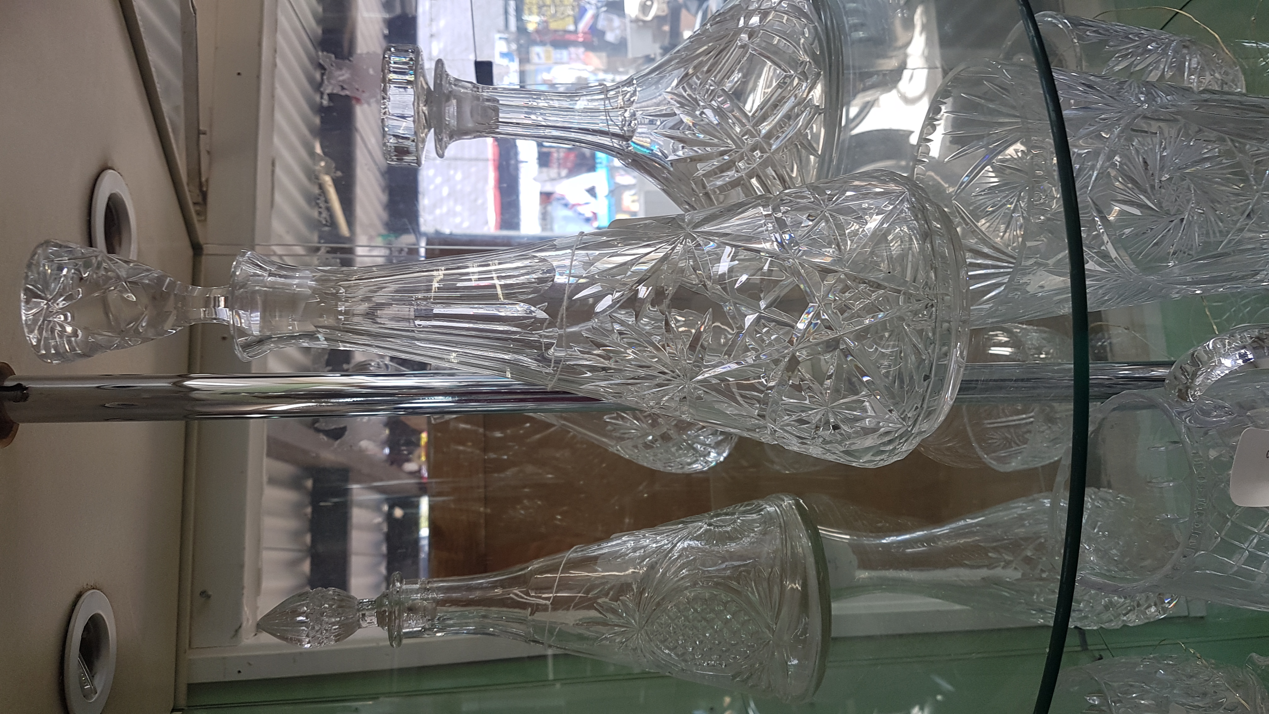 Selection of Cut Glass Decanters