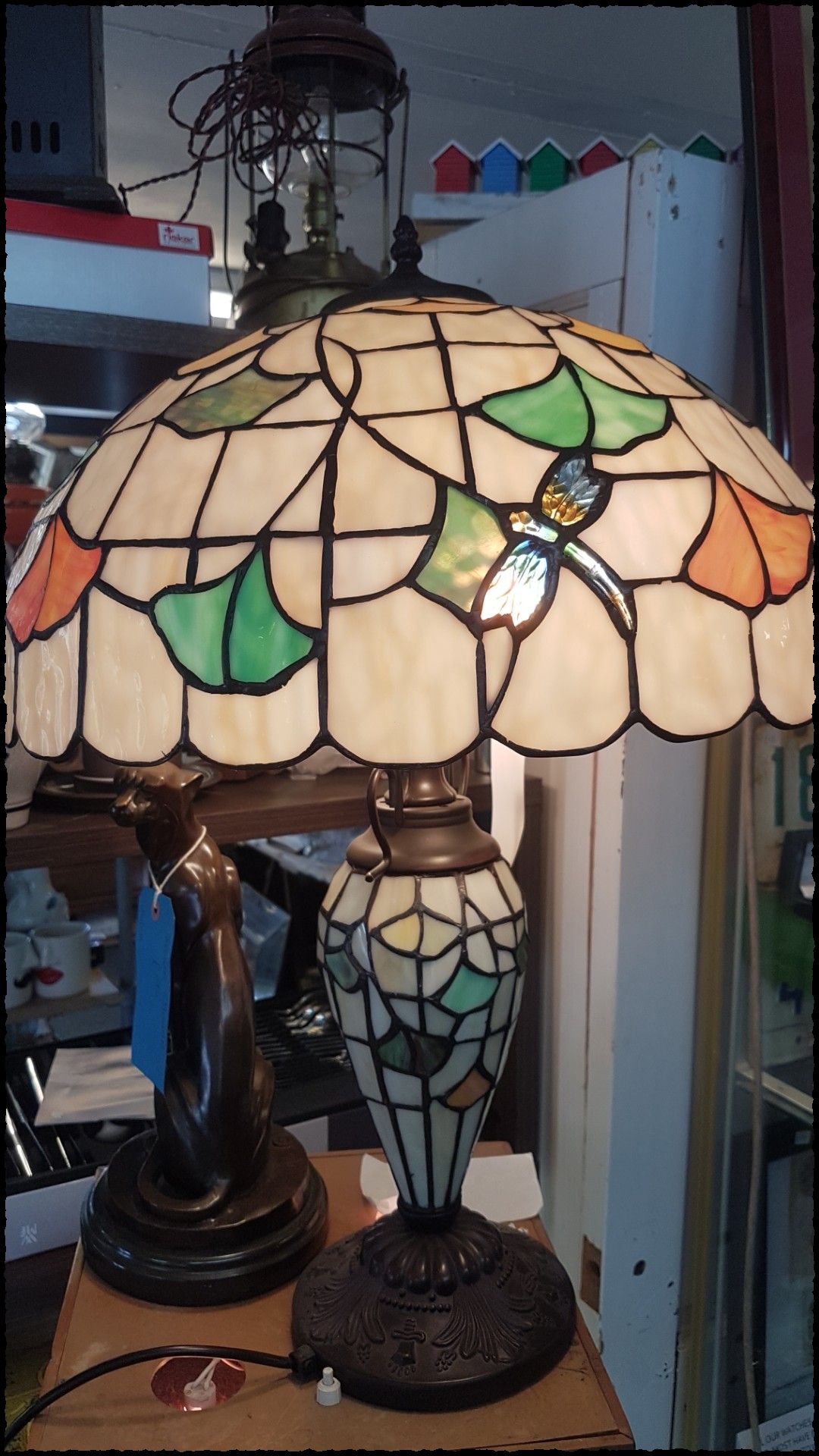 Stunning Tiffany Style Double Table Lamp