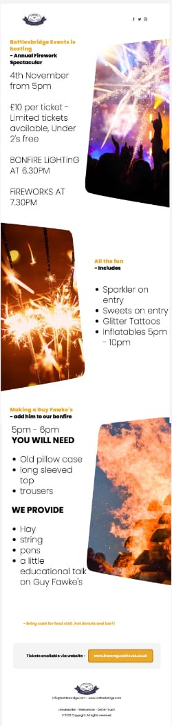 Fireworks Night at Battlesbridge